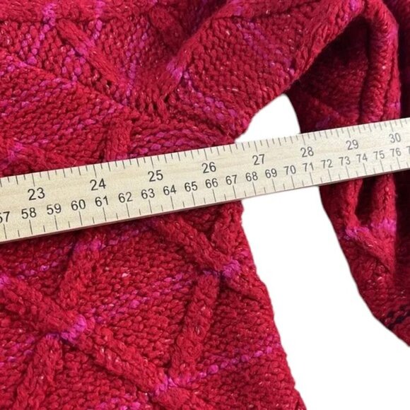 Lane Bryant Sweater Pink Red Colorblock Women's Size 22/24 Plus Size NWT - Picture 5 of 6